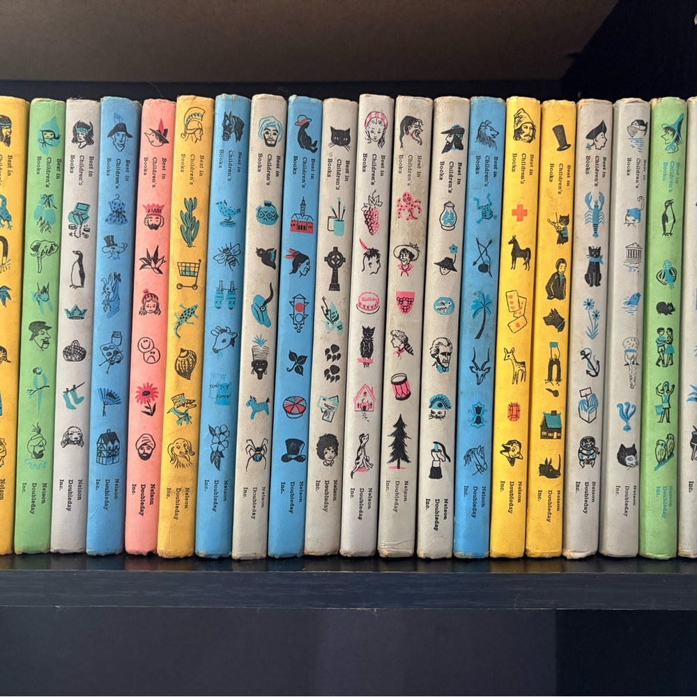 Vintage Decorative Hardcover - Double Day Books from 50’s & 60’s -great displays